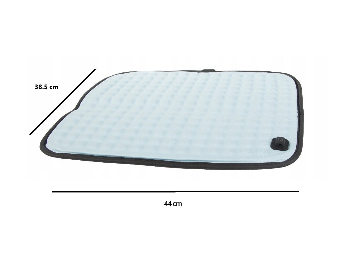 Perna insertie gel cu incalzire pentru scaun, Zola, 5 trepte de incalzire, regulator inteligent de temperatura, alimentat USB, 44x38,5 cm, blue Perna insertie gel cu incalzire pentru scaun, Zola, 5 trepte de incalzire, regulator inteligent de temperatura, alimentat USB, 44x38,5 cm, blue